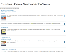 Tablet Screenshot of ecosistemascuencadelriosixaola.blogspot.com