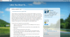 Desktop Screenshot of lifes2short-bellablue.blogspot.com