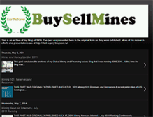 Tablet Screenshot of buysellmines.blogspot.com