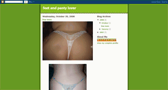 Desktop Screenshot of feetandpantylover.blogspot.com