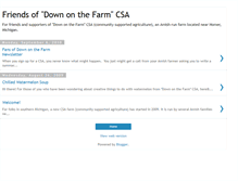 Tablet Screenshot of downonthefarmcsa.blogspot.com