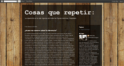 Desktop Screenshot of cosasquerepetir.blogspot.com