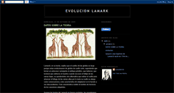 Desktop Screenshot of evolucionteoriadelamark.blogspot.com
