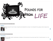 Tablet Screenshot of poundsforprom.blogspot.com