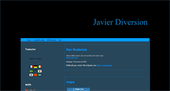 Desktop Screenshot of javierdiversion.blogspot.com