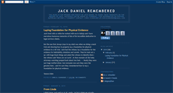 Desktop Screenshot of jackdanielremembered.blogspot.com