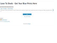 Tablet Screenshot of leantosheds107.blogspot.com