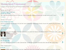 Tablet Screenshot of mommyhooduncensored.blogspot.com