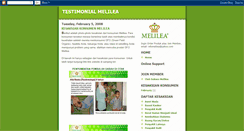 Desktop Screenshot of kesaksian-melilea.blogspot.com