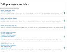 Tablet Screenshot of islamcollegeessays.blogspot.com