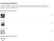 Tablet Screenshot of creaciones-dnoemi.blogspot.com