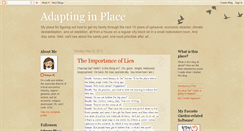 Desktop Screenshot of adaptinginplace.blogspot.com