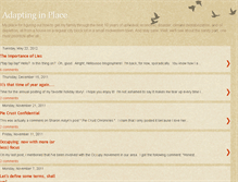Tablet Screenshot of adaptinginplace.blogspot.com