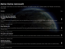 Tablet Screenshot of meinekleineastrowelt.blogspot.com