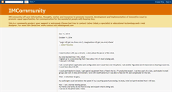 Desktop Screenshot of imcommunity.blogspot.com