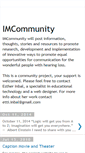 Mobile Screenshot of imcommunity.blogspot.com