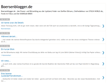 Tablet Screenshot of boersen-blogger.blogspot.com