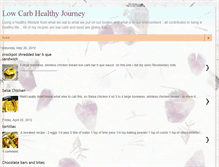 Tablet Screenshot of lowcarbhealthyjourney.blogspot.com