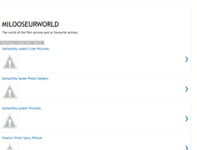 Tablet Screenshot of milooseurworld.blogspot.com