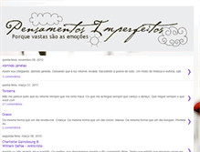 Tablet Screenshot of pensamentosimperfeitos.blogspot.com