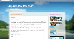 Desktop Screenshot of mynewlittlespottobe.blogspot.com