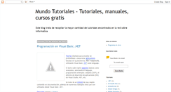 Desktop Screenshot of mundotutoriales.blogspot.com