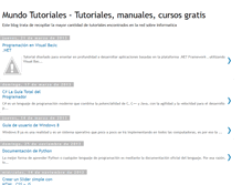 Tablet Screenshot of mundotutoriales.blogspot.com