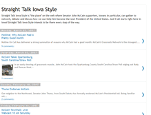Tablet Screenshot of mccainiowa08.blogspot.com