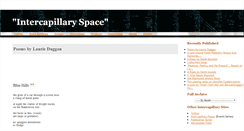 Desktop Screenshot of intercapillaryspace.blogspot.com