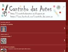 Tablet Screenshot of ocantinhodasartes-as.blogspot.com