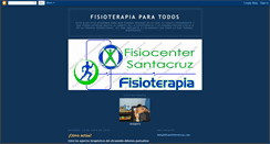 Desktop Screenshot of fisiocenter-santacruz.blogspot.com