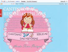 Tablet Screenshot of cantinhodashistoriasbiblicas.blogspot.com