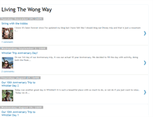 Tablet Screenshot of livingthewongway.blogspot.com