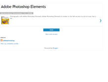 Tablet Screenshot of adobephotoshop-elements.blogspot.com