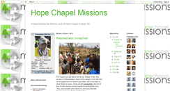 Desktop Screenshot of hopechapelmissions.blogspot.com