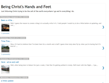 Tablet Screenshot of beinghandsandfeet.blogspot.com