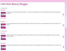 Tablet Screenshot of littlemissbeautyblogger.blogspot.com