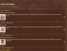 Tablet Screenshot of clevercrafter.blogspot.com