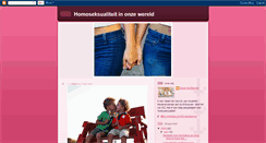 Desktop Screenshot of homoseksualiteit.blogspot.com