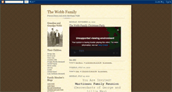 Desktop Screenshot of francisewebbfamily.blogspot.com
