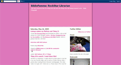 Desktop Screenshot of bibliofemme-rockstarlibrarian.blogspot.com