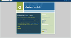 Desktop Screenshot of effortlessenglish.blogspot.com