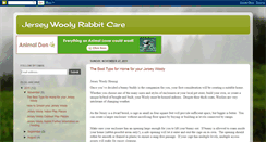 Desktop Screenshot of jerseywoolyrabbitcare.blogspot.com