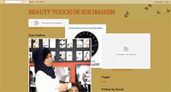 Desktop Screenshot of beautytouchofsuehashim.blogspot.com