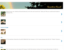 Tablet Screenshot of harvestimekennel.blogspot.com