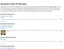 Tablet Screenshot of michellespathofrecipes.blogspot.com