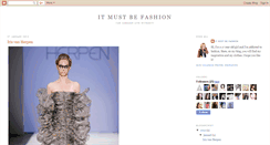 Desktop Screenshot of itmustbefashion.blogspot.com