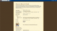 Desktop Screenshot of discovermercyandtruth.blogspot.com