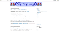 Desktop Screenshot of mycitysurat.blogspot.com