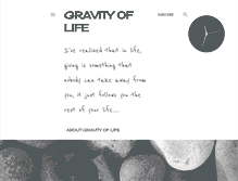 Tablet Screenshot of gravityoflife.blogspot.com